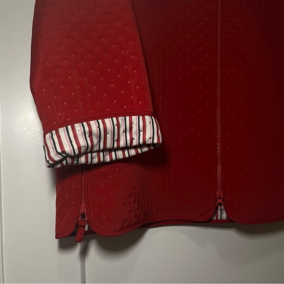 HILARY RADLEY - Vintage Red Quilted Jacket - Women’s L - Picture 5 of 13